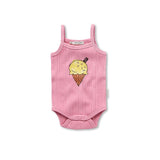 Sproet & Sprout Podium Pink Ice Cream Romper