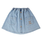 Tocoto Vintage Denim Pocket Skirt