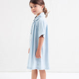 Tocoto Vintage Blue Short Sleeve Dress