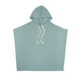 Crew Green Waffle Poncho