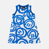 Minikid White Smiley Dress