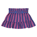 Bonmot Raspberry Vertical Stripe Skirt