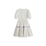 C’era Una Volta Cream Embroidered Judy Dress