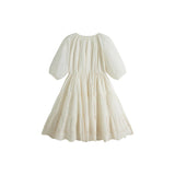 C’era Una Volta Cream Embroidered Olivia Dress