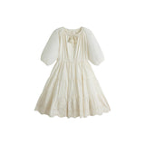 C’era Una Volta Cream Embroidered Olivia Dress