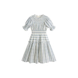 C’era Una Volta Blue Stripes Evelina Dress