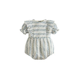 C’era Una Volta Blue Stripes Nina Romper