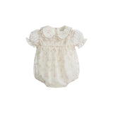 C’era Una Volta Cream Flower Tulle Vienna Romper
