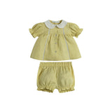 C’era Una Volta Yellow Embroidered Eugenia Set