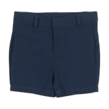 Sweet Threads Navy Blue Ace Woven Shorts