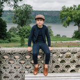 Sweet Threads Navy Stripe Orian Blazer