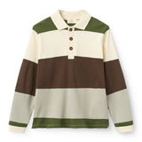 Copenhagen Colors Grey Striped Pique Polo