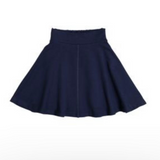 Teela Navy Basic Knit Circle Skirt