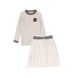 Papillon Oatmeal Cashmere Knit Set