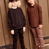 Parni Brown Pocket Sleeve Polo