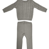 Kipp Slate Elliot Cable Knit Set