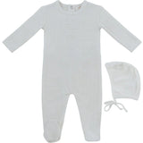Kipp White Bebe Pointelle Footie Set