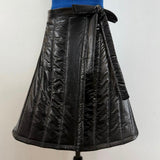 Christina Rohde Black Quilted Wrap Skirt