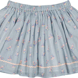 Louis Louise Blue Bouquet Stripe Set