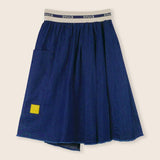 Lmn3 Denim Asymmetric Skirt