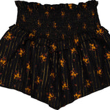 Louis Louise Black Romantic Flower Lurex Lira Skirt