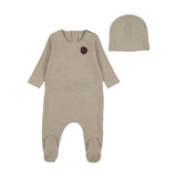 Bee & Dee Oat Snuggle Soft Footie Set