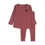 Bee & Dee Cranberry Snuggle Soft Pj's