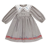 Bebe Organic Black Check Petra Dress