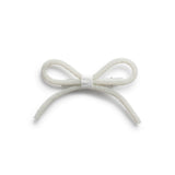 Halo Luxe White Sprinkle Pearl Bow Clip