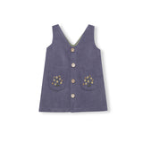Birinit Petit Storm Blue Corduroy Embroidered Jumper
