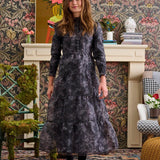 Laurent Grey Smoke Organza Dress