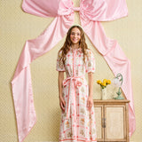 Laurent Floral Stripe Combo Shirt Dress