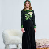 Laurent Green Flower Knit Polo