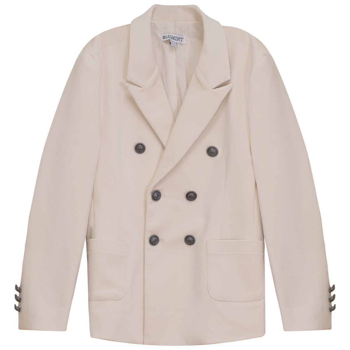 Blumint Cream Velvet Blazer