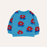 The Campamento Blue Big Flowers Baby Sweatshirt