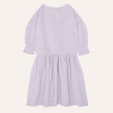 The Campamento Lilac Flowers Embroidery Dress
