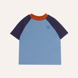 The Campamento Blue Color Block Tshirt