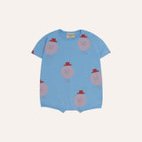 The Campamento Blue Mr. Happy Man Romper