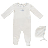 Kipp Blue Bebe Footie & Bonnet Set