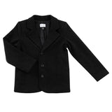 Klai Black Velvet Textured Blazer