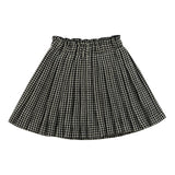 Klai Grey Pleat Houndstooth Skirt