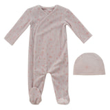 Kipp Pink Stem Fusion Velour Footie Set