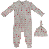 Kipp Cerise Footie Set