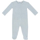 Kipp Dark Blue Whispering Blooms Footie
