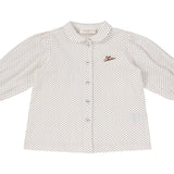 Kipp Chestnut Sienna Dotted Blouse
