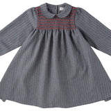 Kipp Grey Cynthia Pinstripe Dress