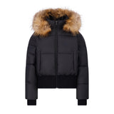 Scotch Bonnet Black/Natural Fur Teen Down Coat