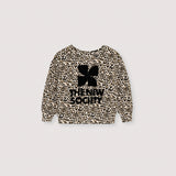 The New Society Leopard Nelia Logo Sweatshirt