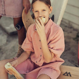 Teela Pink Denim Dress