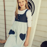 Teela Light Denim Heart Jumper
